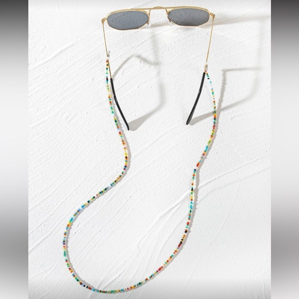 Colorful Beaded Eyewear Chain R293 - Picture 2 of 4